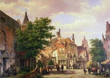 Figures at a Crossroads in Amsterdam